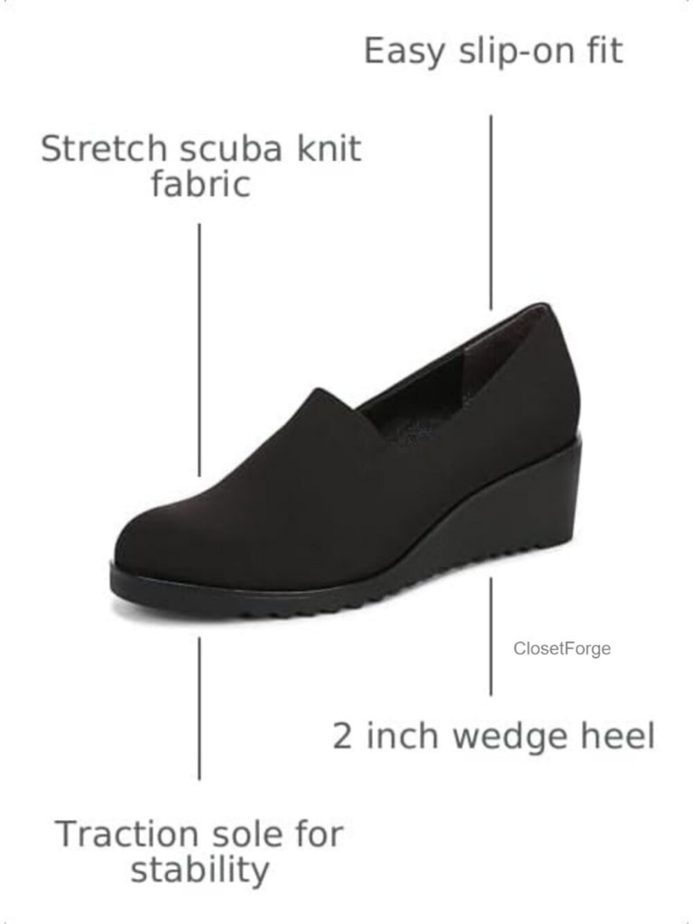 LifeStride Ziva Wedge Loafer Slip-On Shoes